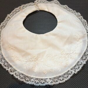 Vintage embroidered baby bib